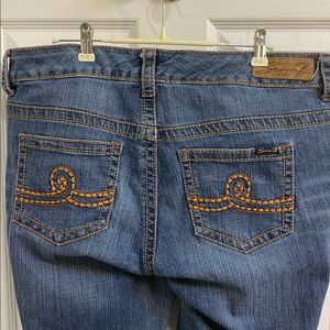 Seven7 Luxe Boot Cut Denim Jeans Mid Rise Women’s Size 16 Western Casual